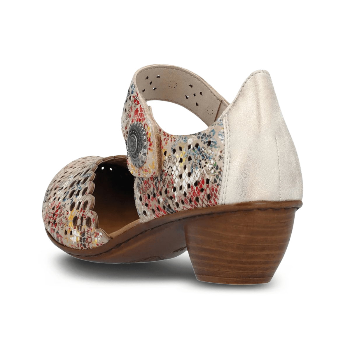 Rieker Women's 43753 - 91 Beige Multi Leather - 9014442 - Tip Top Shoes of New York