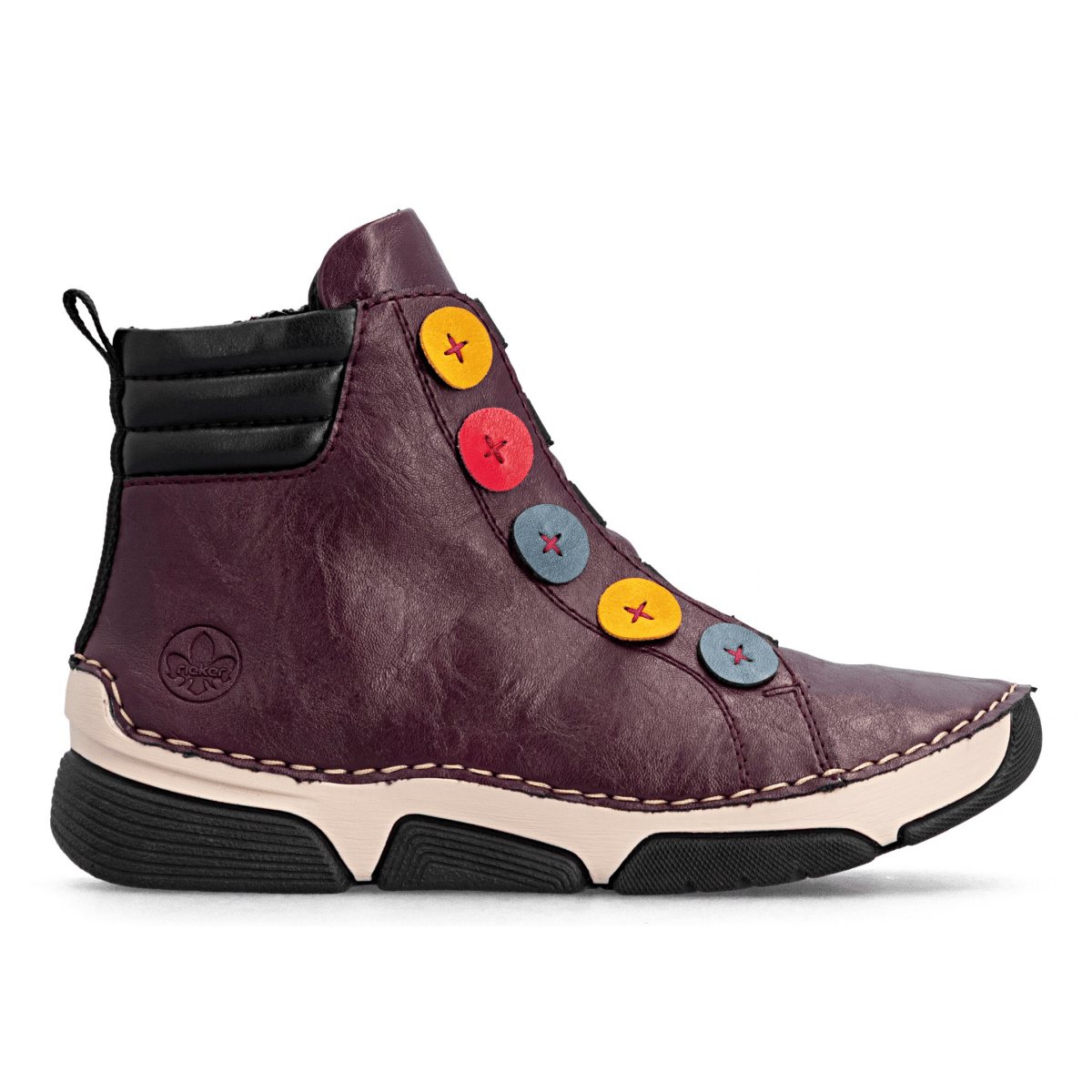 Rieker Women's 45977-30 Burgundy/Multicolor - 9032951 - Tip Top Shoes of New York
