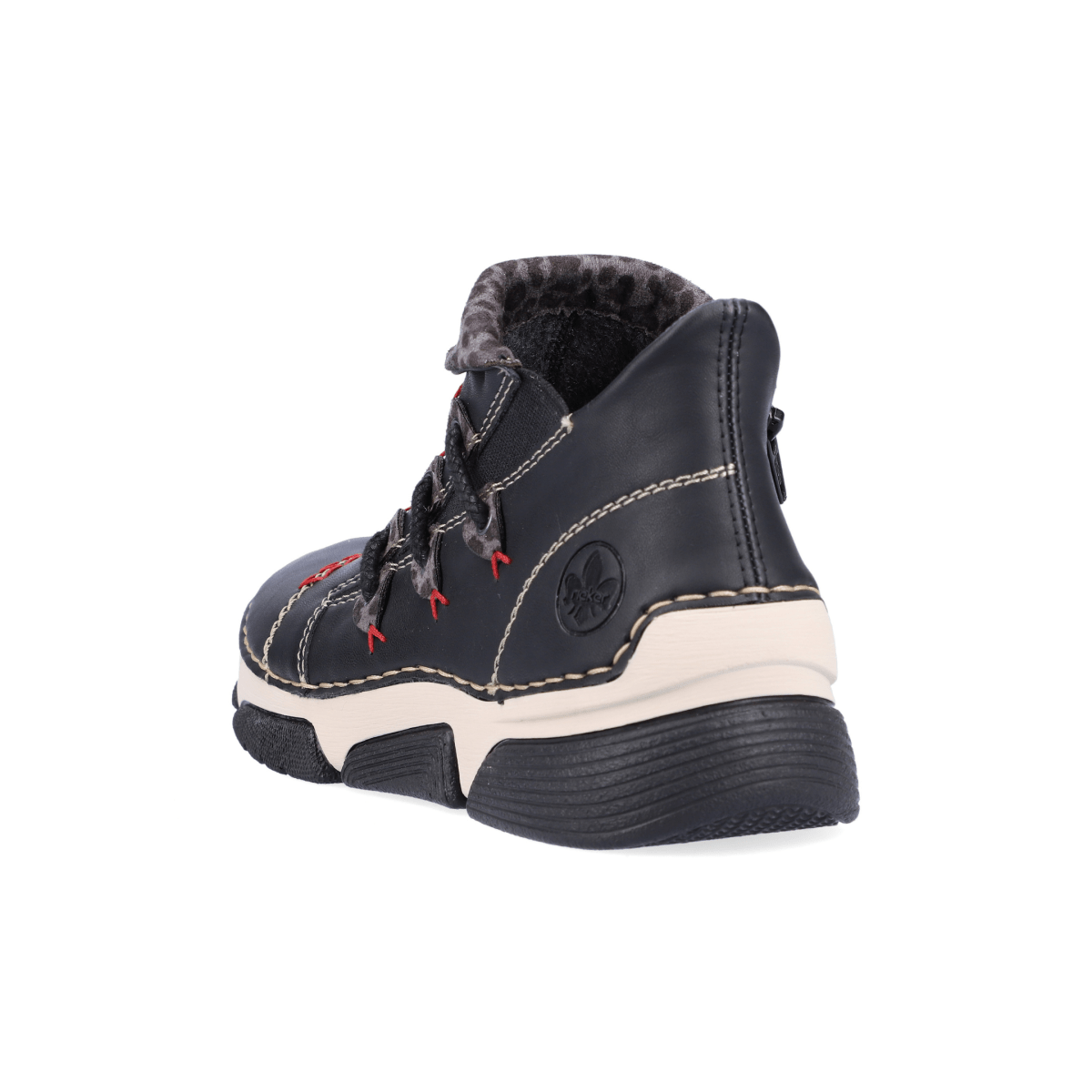 Rieker Women's 45983 Angela Black/Grey Leopard - 9023774 - Tip Top Shoes of New York