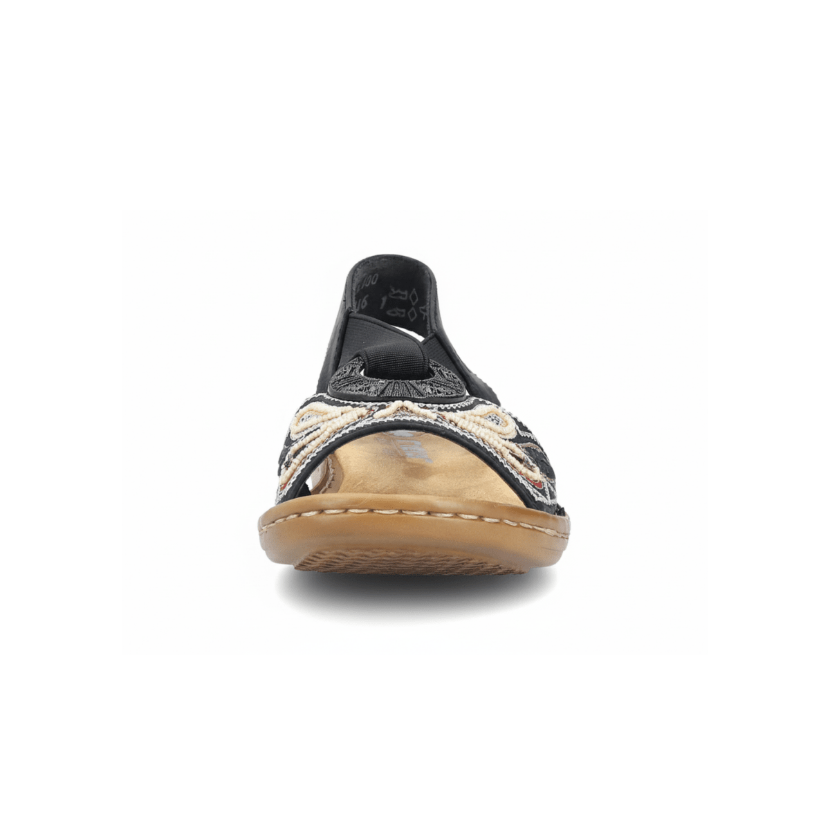 Rieker Women's 608B4 - 00 Regina Black Leather - 9028501 - Tip Top Shoes of New York