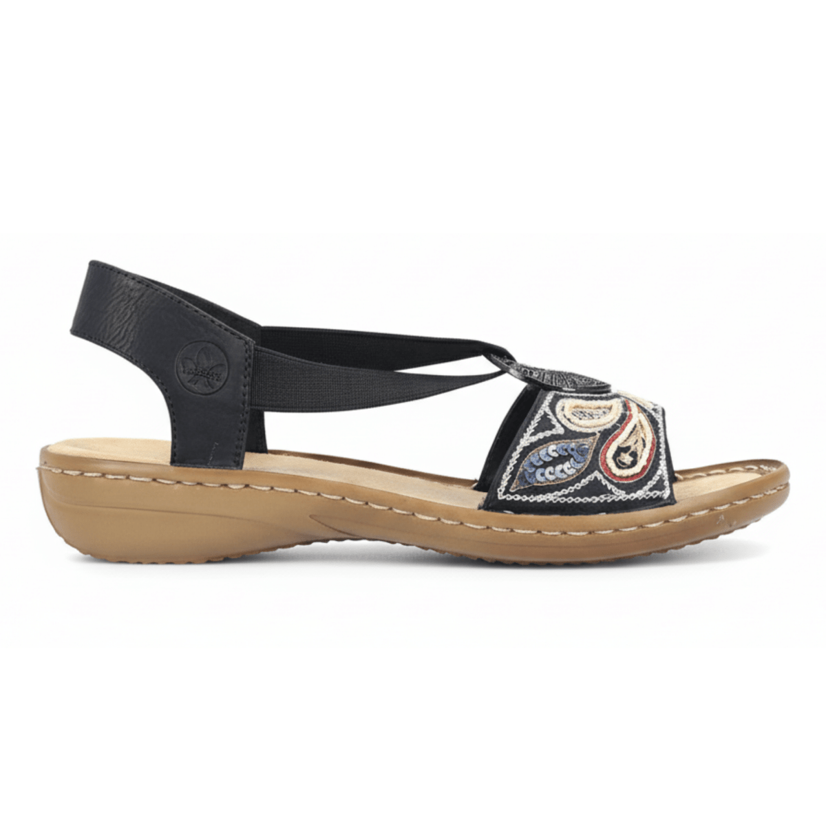 Rieker Women's 608B4 - 00 Regina Black Leather - 9028501 - Tip Top Shoes of New York
