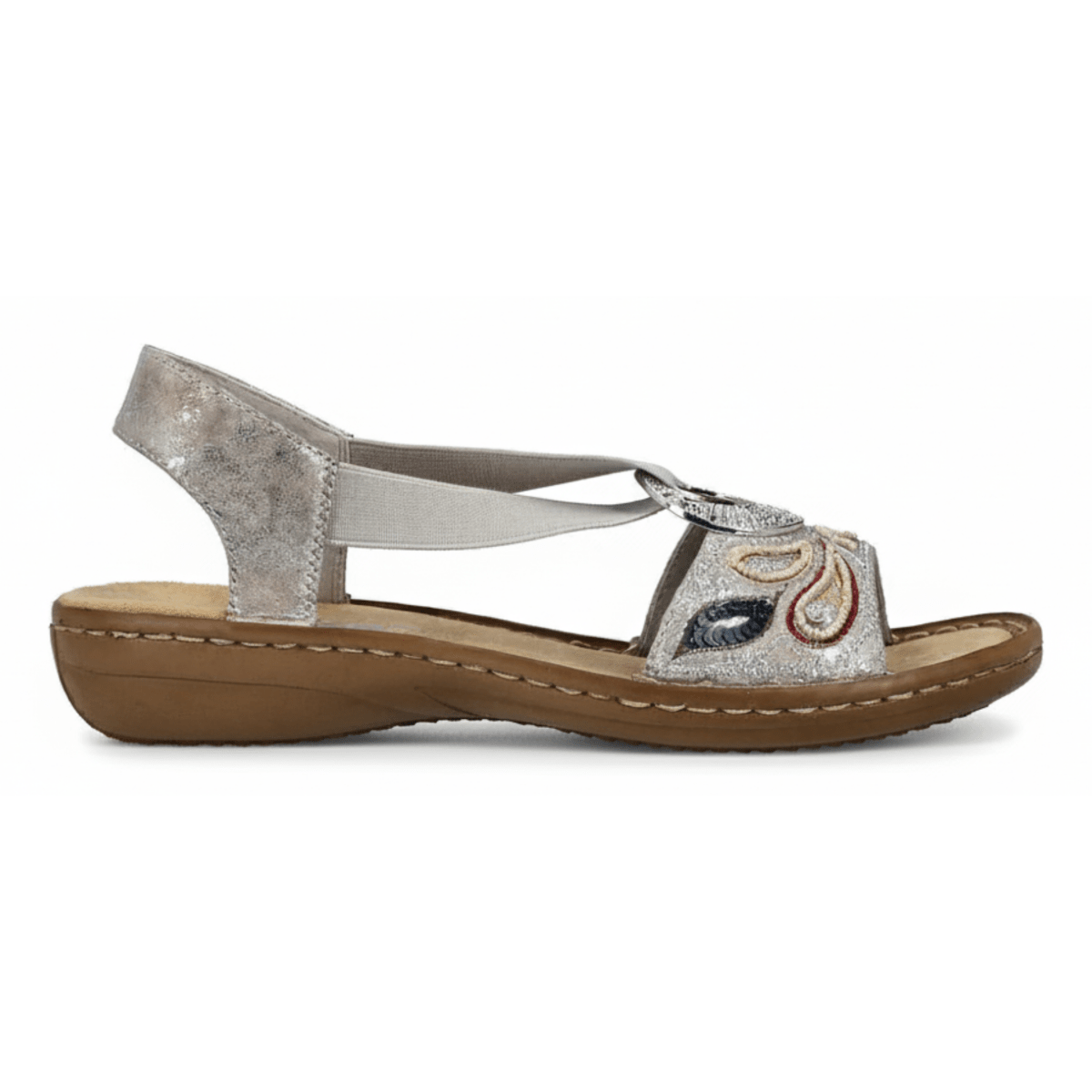 Rieker Women's 608B4 - 90 Regina Rose Metallic Leather - 9028508 - Tip Top Shoes of New York