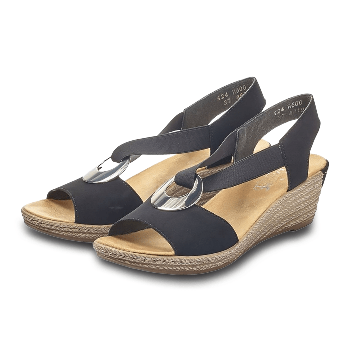 Rieker Women's 624H6 - 00 Black - 9005969 - Tip Top Shoes of New York