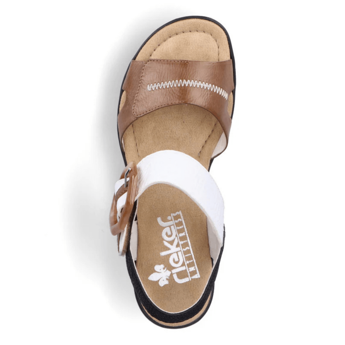 Rieker Women's 68176 - 64 Rose Muskat/Black/White - 9028522 - Tip Top Shoes of New York