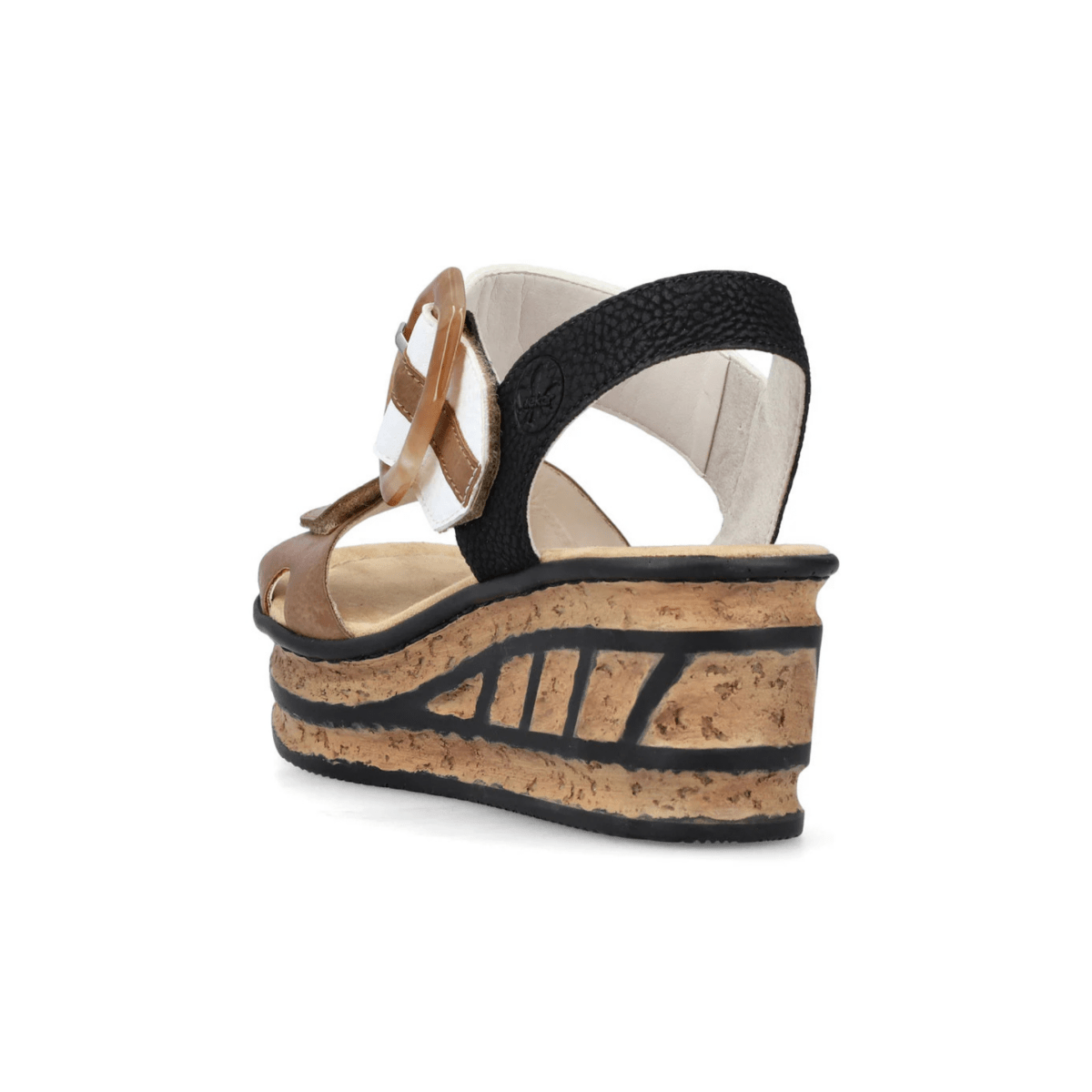 Rieker Women's 68176 - 64 Rose Muskat/Black/White - 9028522 - Tip Top Shoes of New York