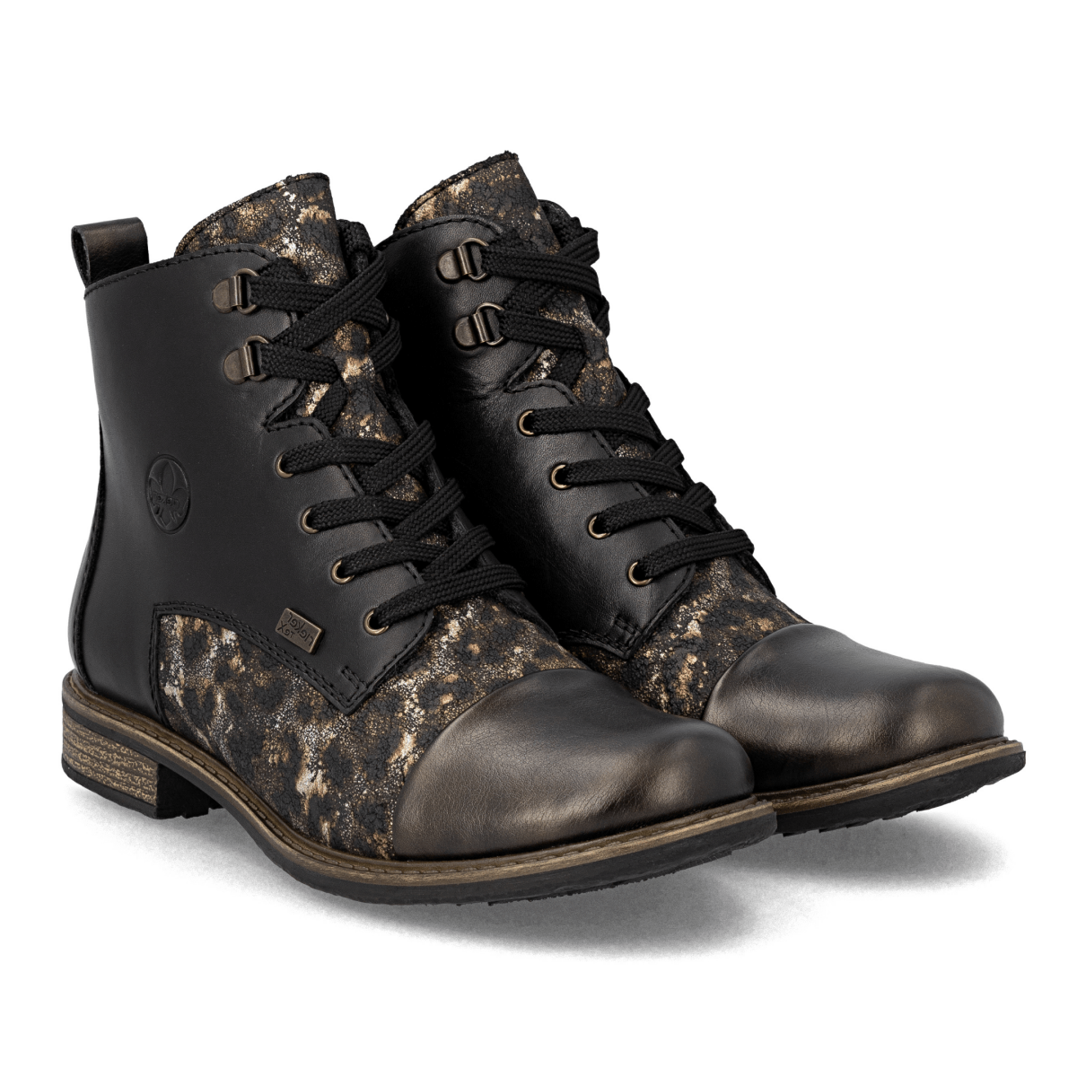 Rieker Women's 74842 - 00 Antique/Black Leather - 9023796 - Tip Top Shoes of New York