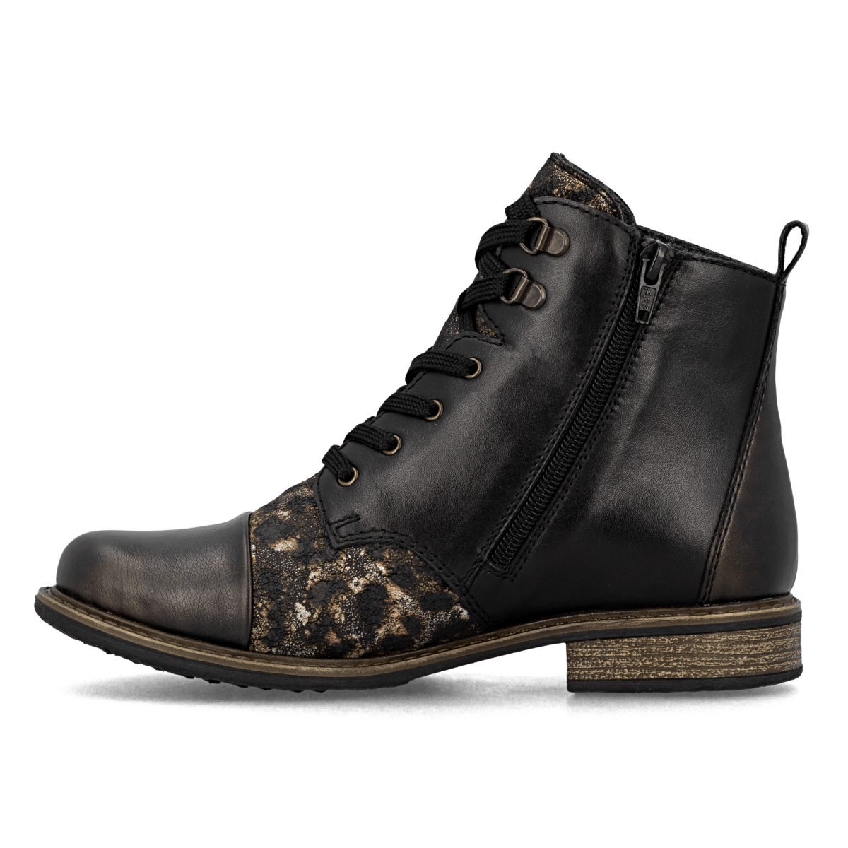 Rieker Women's 74842 - 00 Antique/Black Leather - 9023796 - Tip Top Shoes of New York