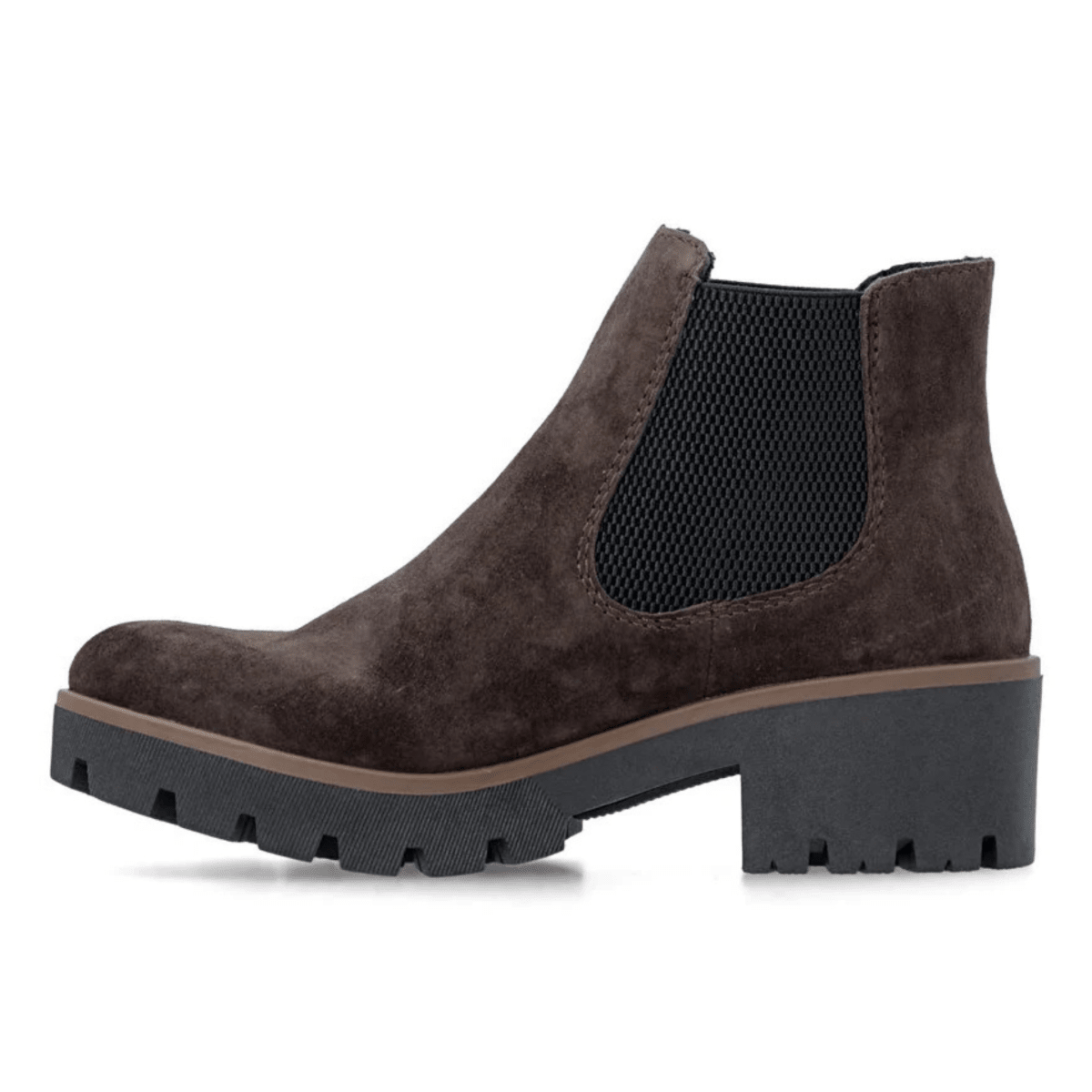 Rieker Women's 79265-25 Brown/Black Suede - 9033087 - Tip Top Shoes of New York