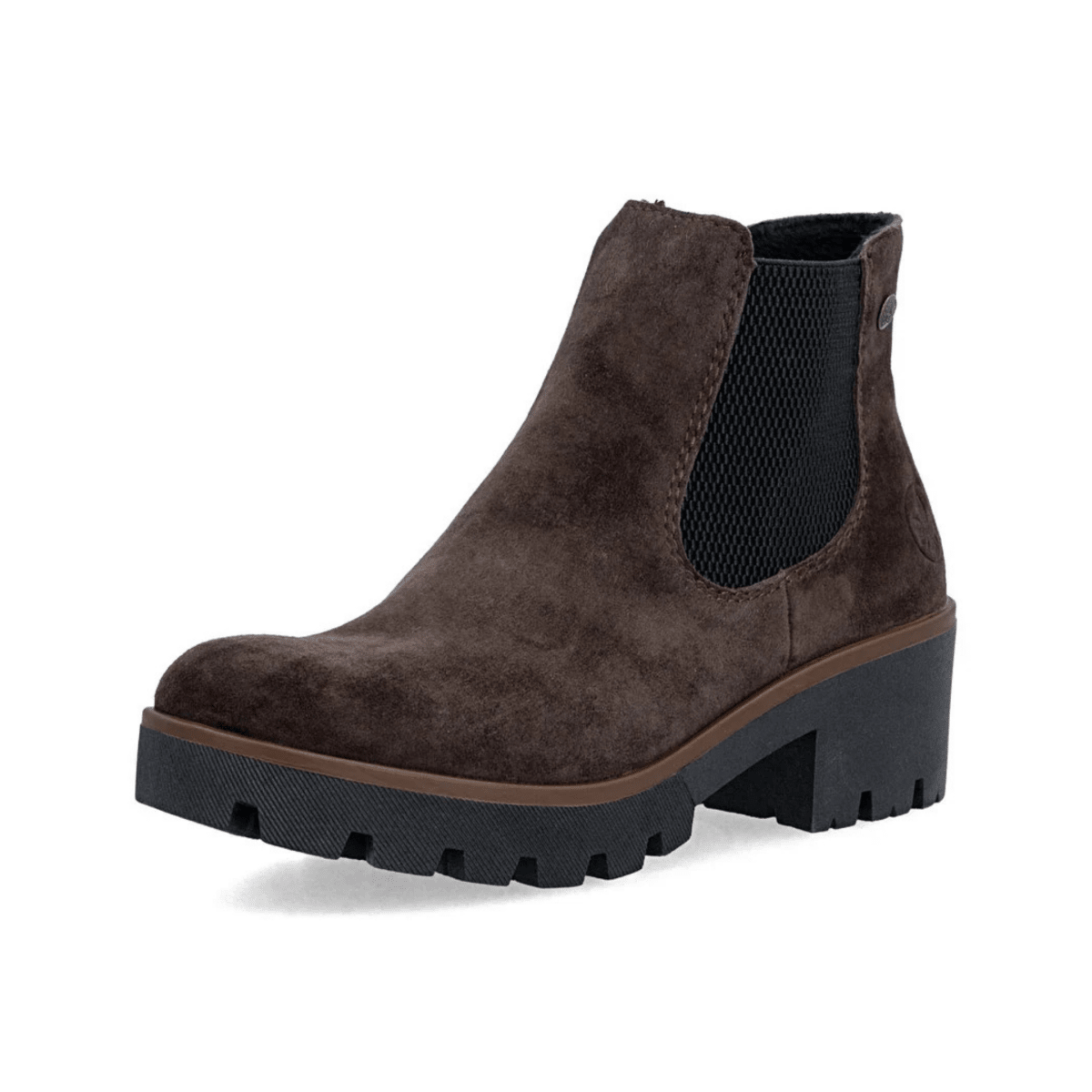Rieker Women's 79265-25 Brown/Black Suede - 9033087 - Tip Top Shoes of New York