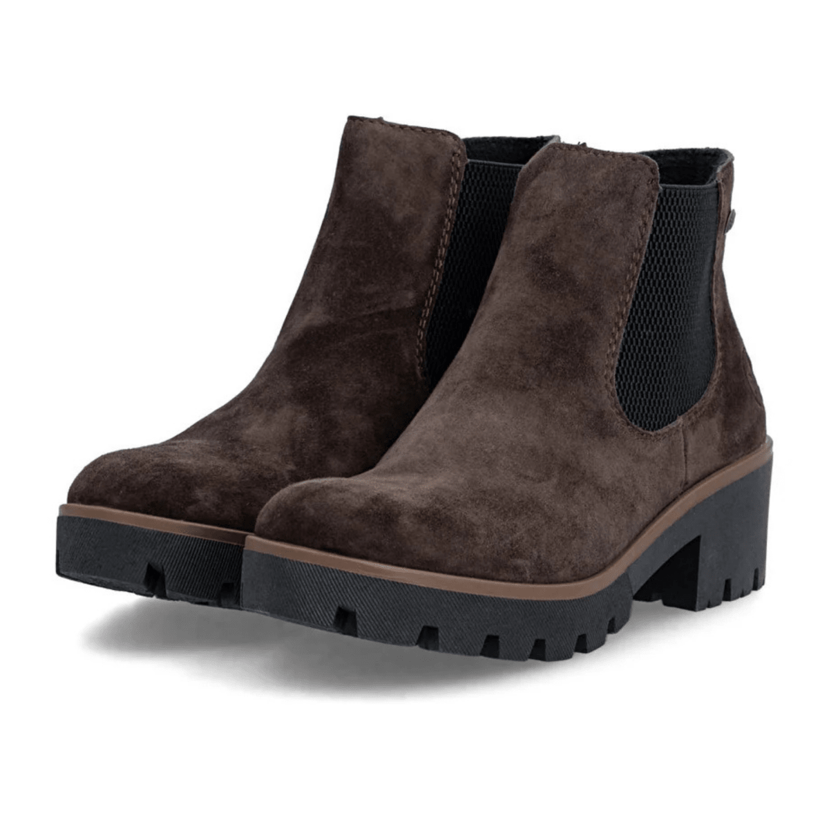 Rieker Women's 79265-25 Brown/Black Suede - 9033087 - Tip Top Shoes of New York