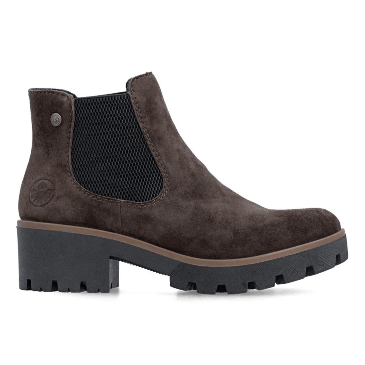 Rieker Women's 79265-25 Brown/Black Suede - 9033087 - Tip Top Shoes of New York