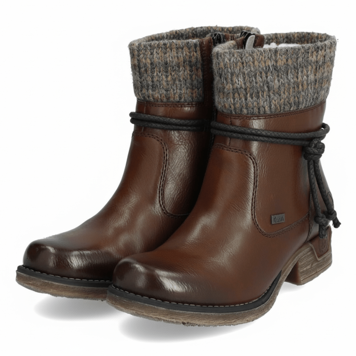 Rieker Women's 79688 - 25 Brown Leather Waterproof - 9012218 - Tip Top Shoes of New York