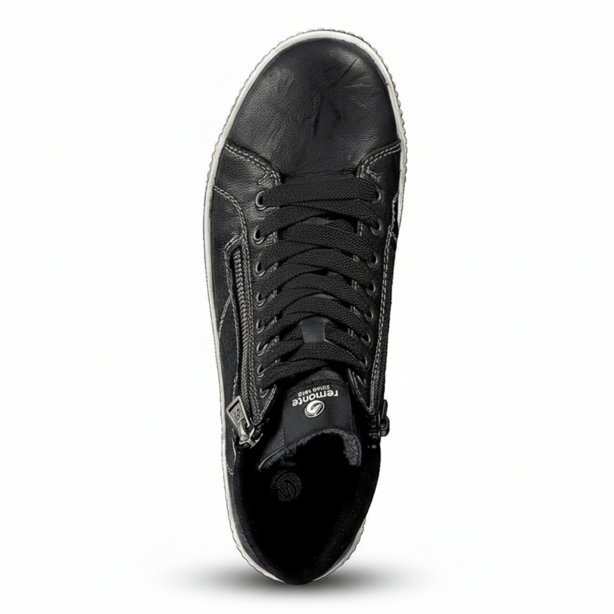 Rieker Women's D0772 - 01 Black Leather Waterproof - 9002570 - Tip Top Shoes of New York