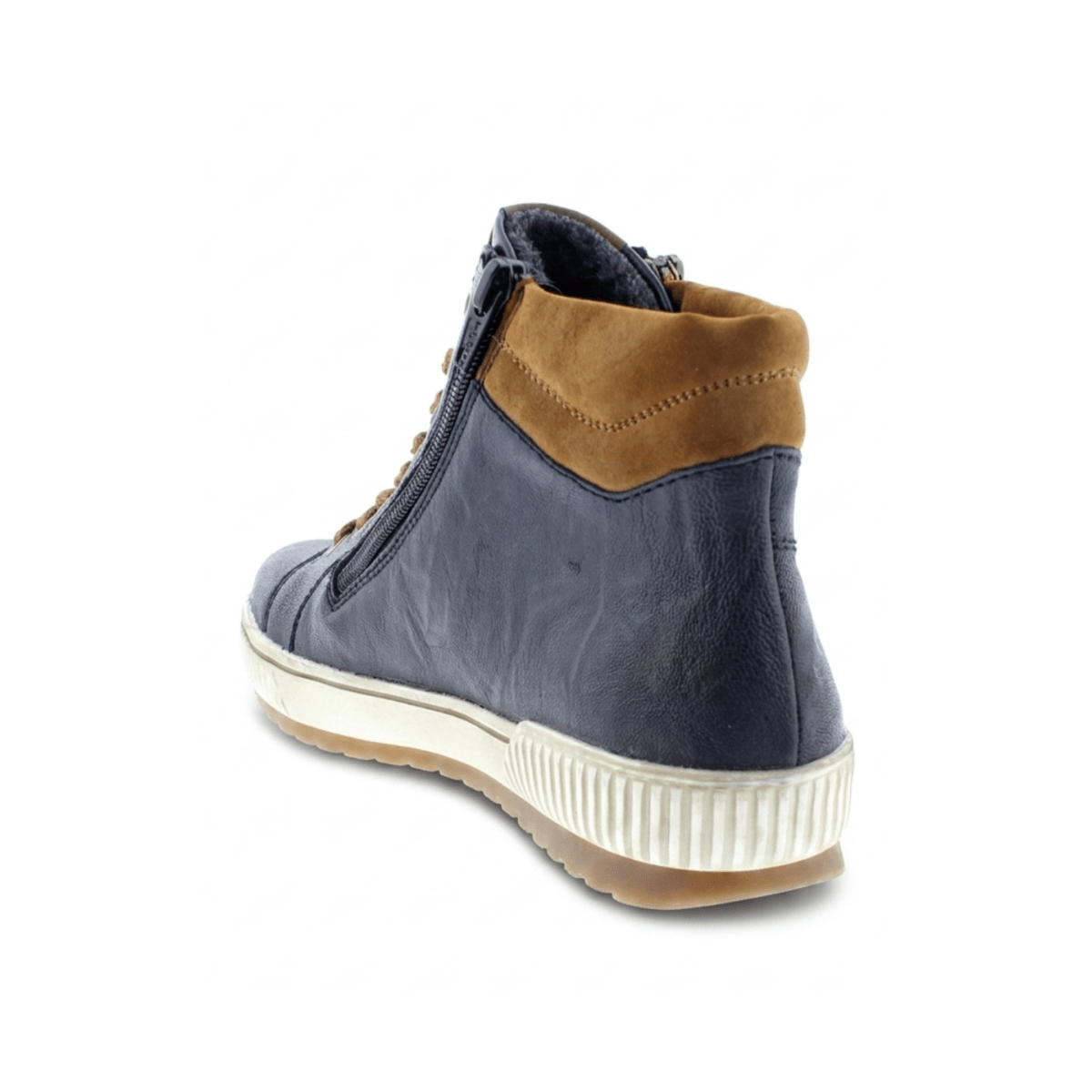 Rieker Women's D0772-16 Navy/Brown Leather Waterproof - 9032793 - Tip Top Shoes of New York