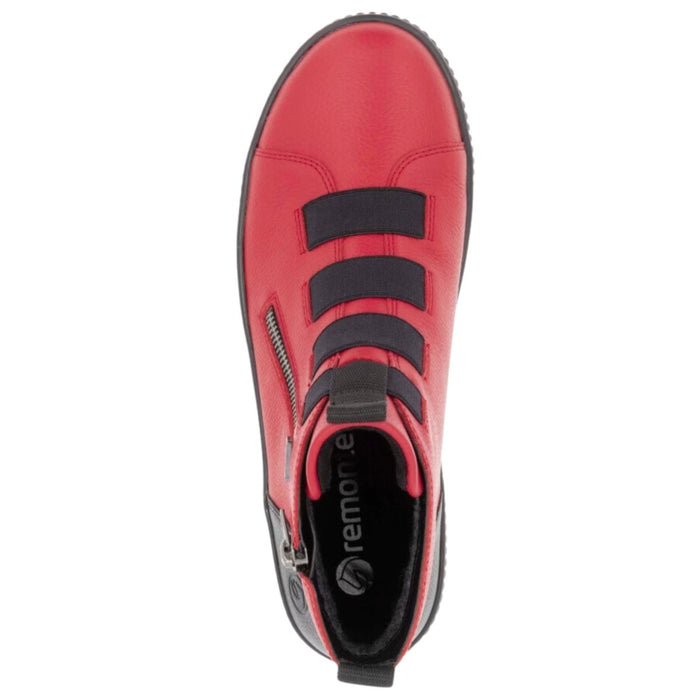 Rieker Women's D0779 - 33 Red/Black Leather Waterproof - 9016304 - Tip Top Shoes of New York