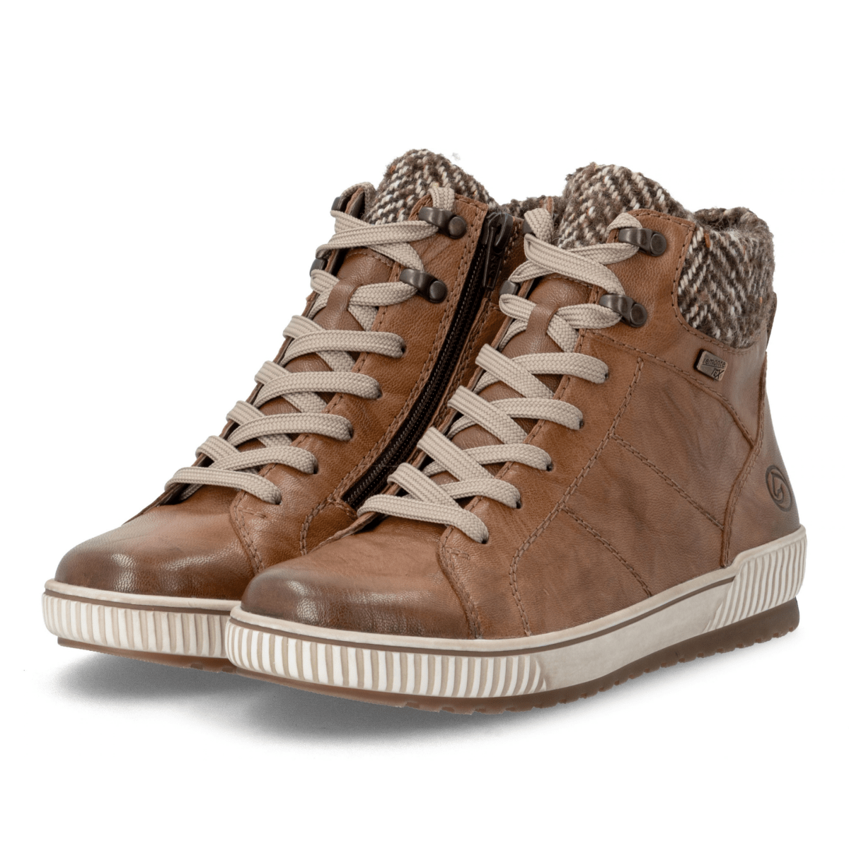Rieker Women's D0784-22 Tan/Brown Leather Waterproof - 9034522 - Tip Top Shoes of New York