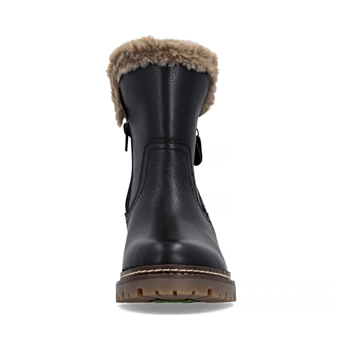 Rieker Women's D0B83-03 Black/Brown Leather Waterproof - 9034541 - Tip Top Shoes of New York