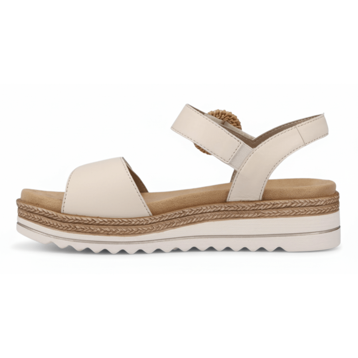 Rieker Women's D0Q52 - 60 Jocelyn Off - White Leather - 9013872 - Tip Top Shoes of New York