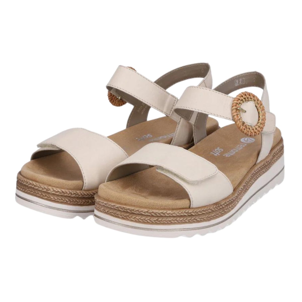 Rieker Women's D0Q52-60 Jocelyn Off-White Leather - 9013872 - Tip Top Shoes of New York