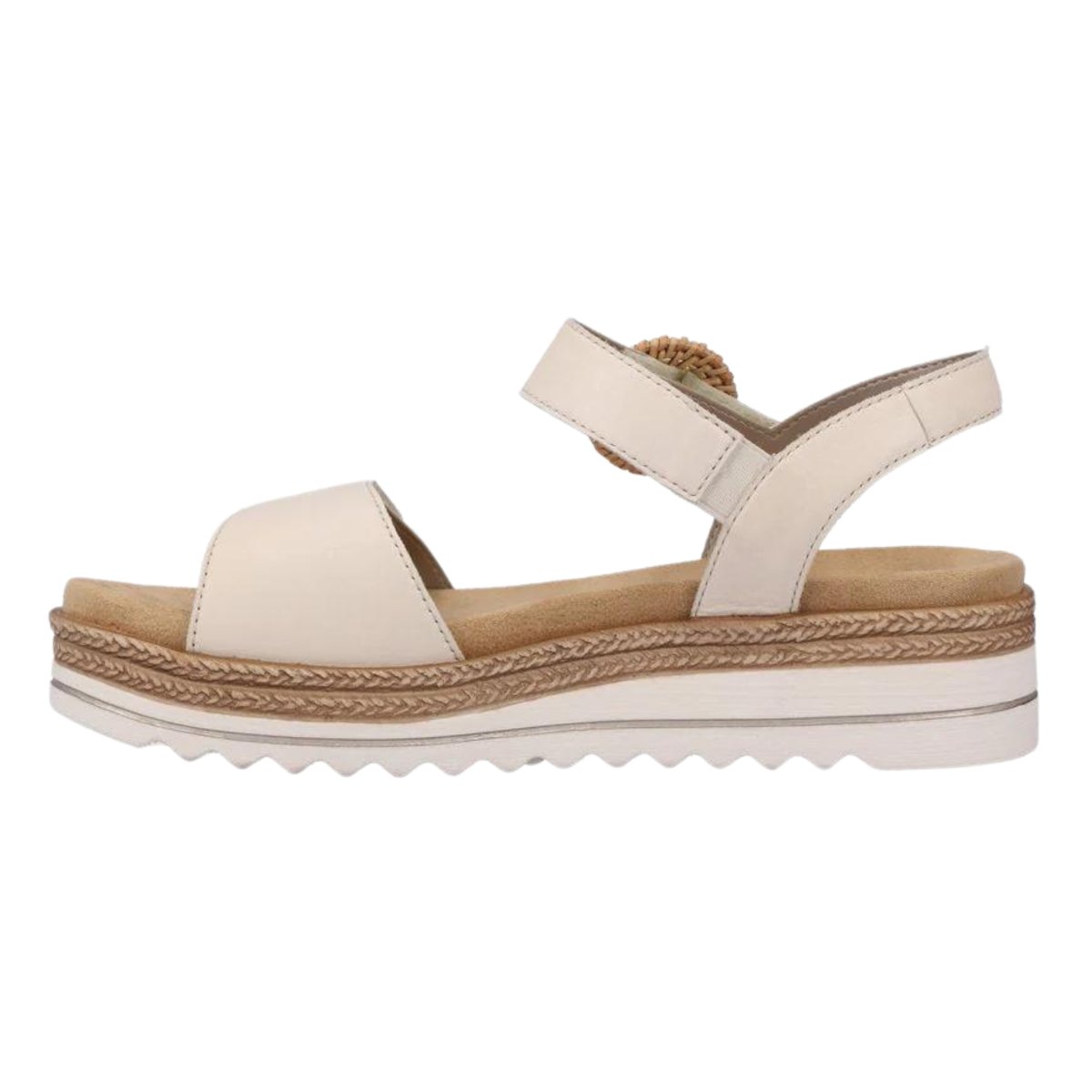 Rieker Women's D0Q52-60 Jocelyn Off-White Leather - 9013872 - Tip Top Shoes of New York