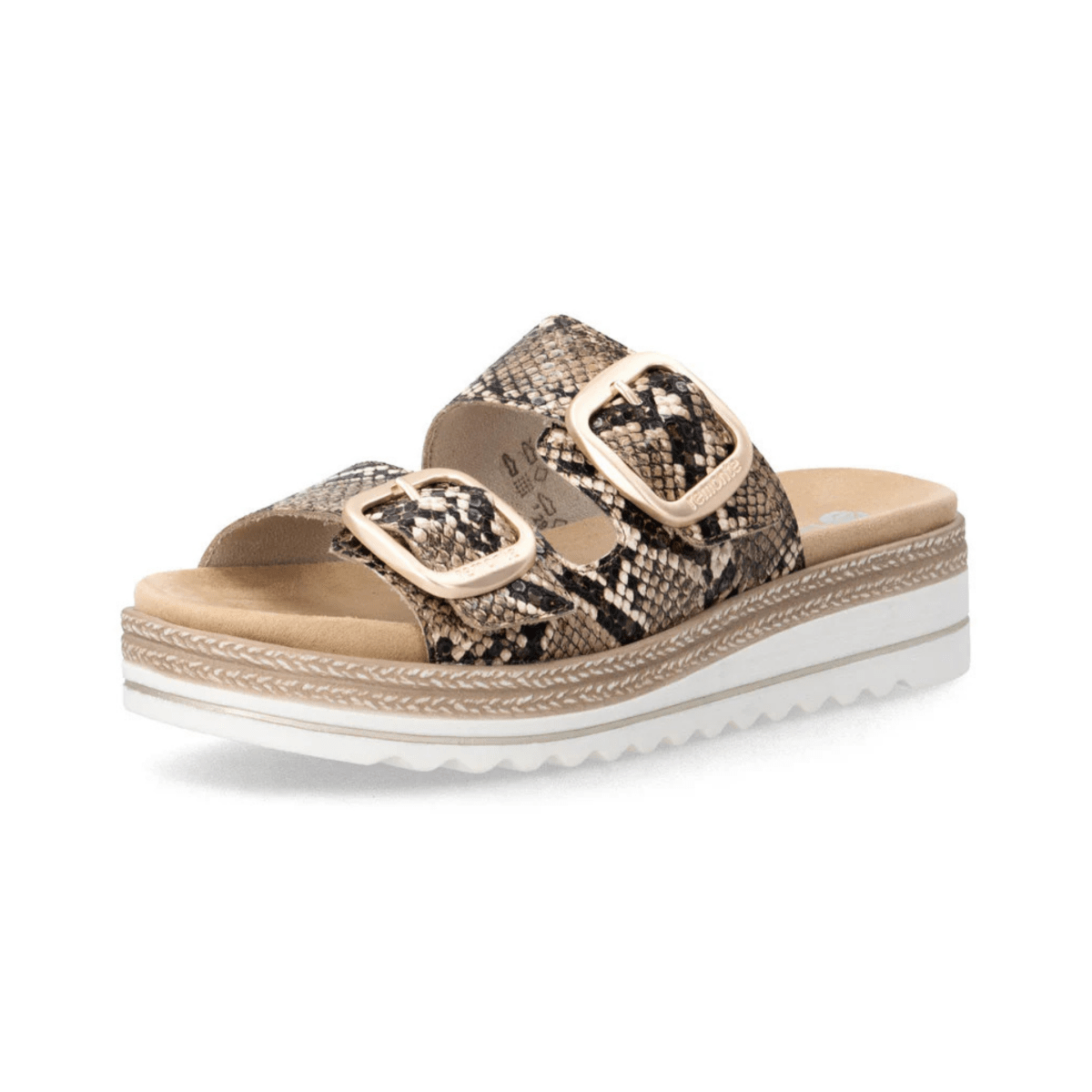 Rieker Women's D0Q66 - 25 Brown Snake Print - 9032077 - Tip Top Shoes of New York