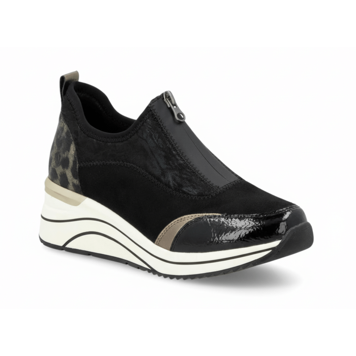 Rieker Women's D0T08 - 02 Black/Bronze - 9016324 - Tip Top Shoes of New York