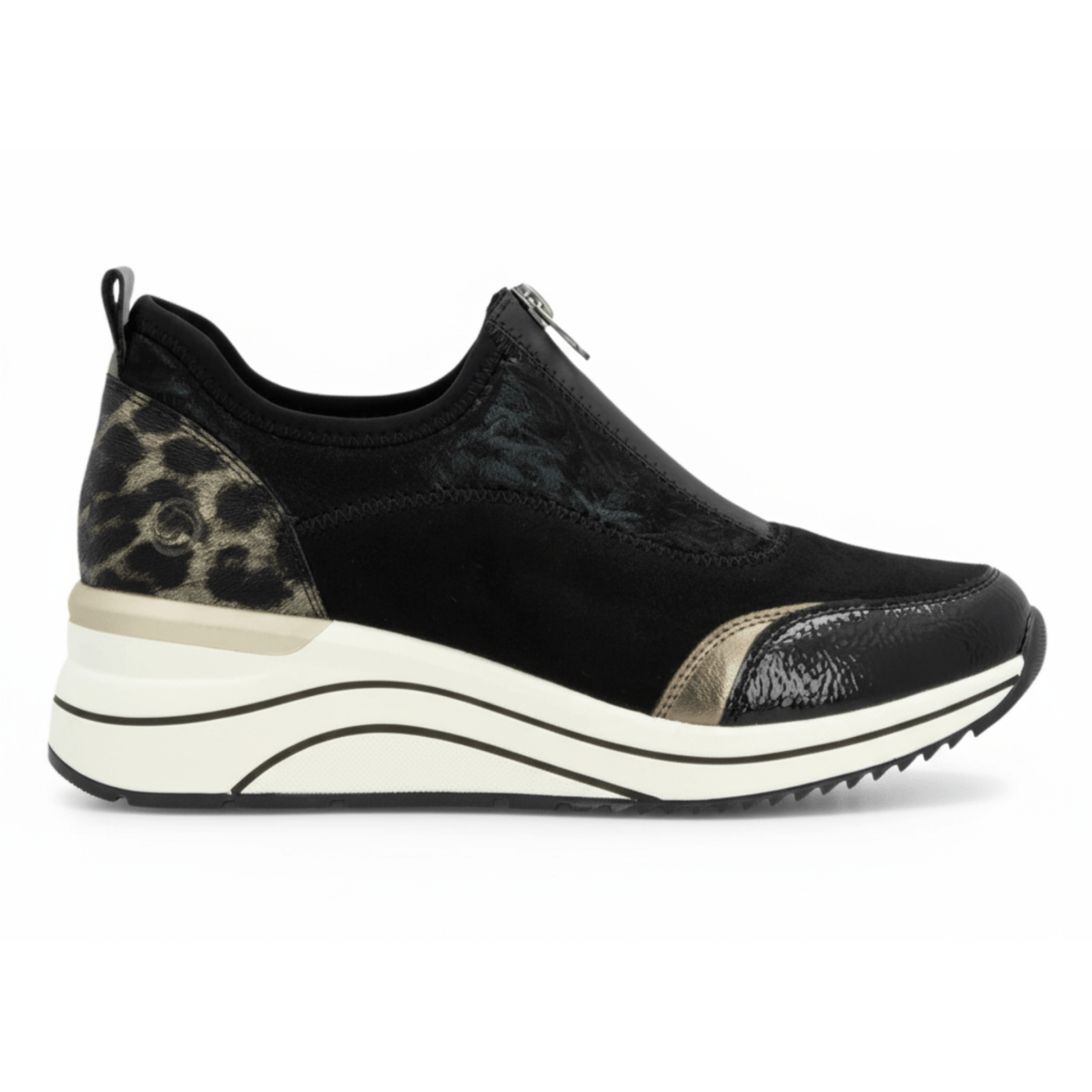 Rieker Women's D0T08 - 02 Black/Bronze - 9016324 - Tip Top Shoes of New York