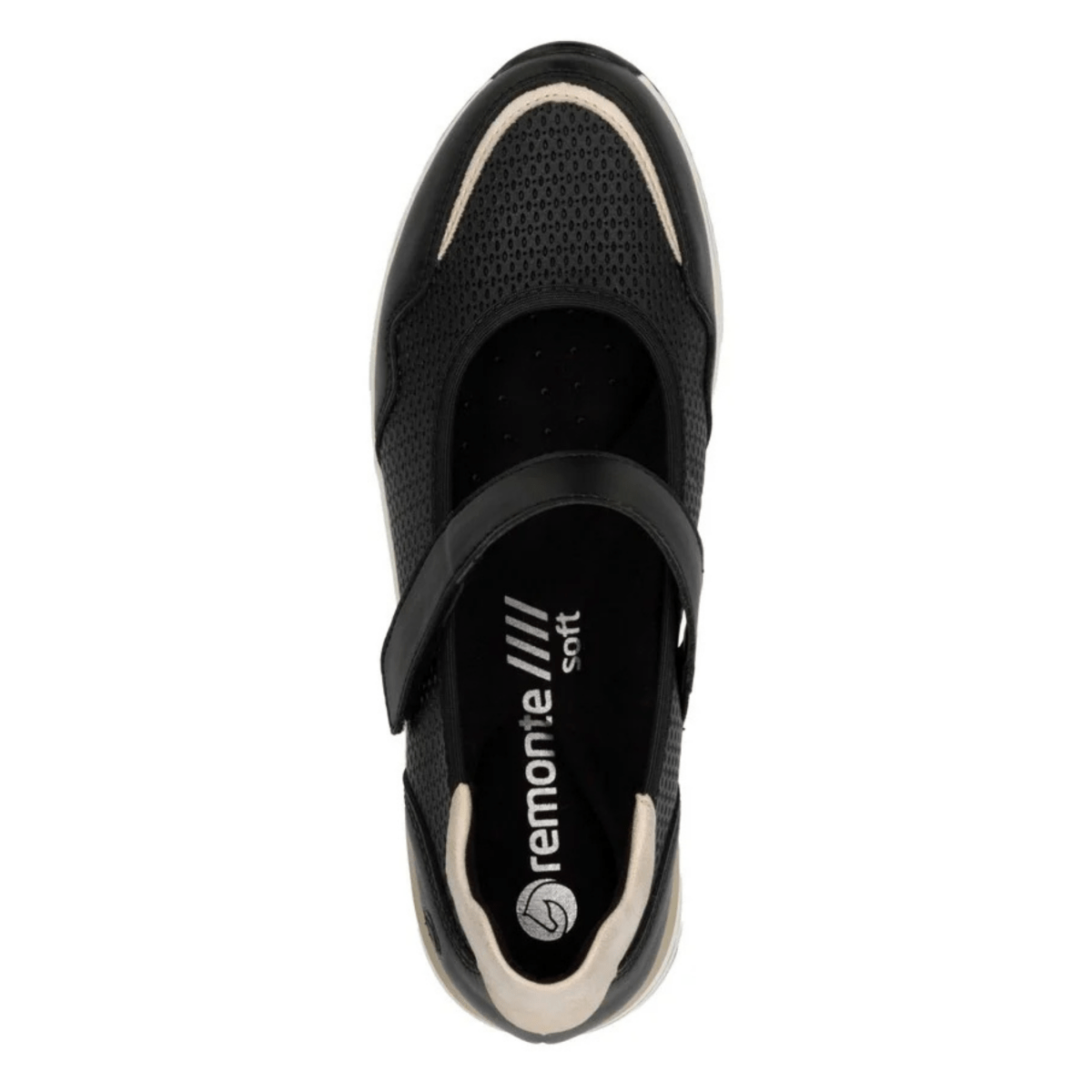 Rieker Women's D0T13 - 03 Eleni Black/Shell/White - 9019337 - Tip Top Shoes of New York