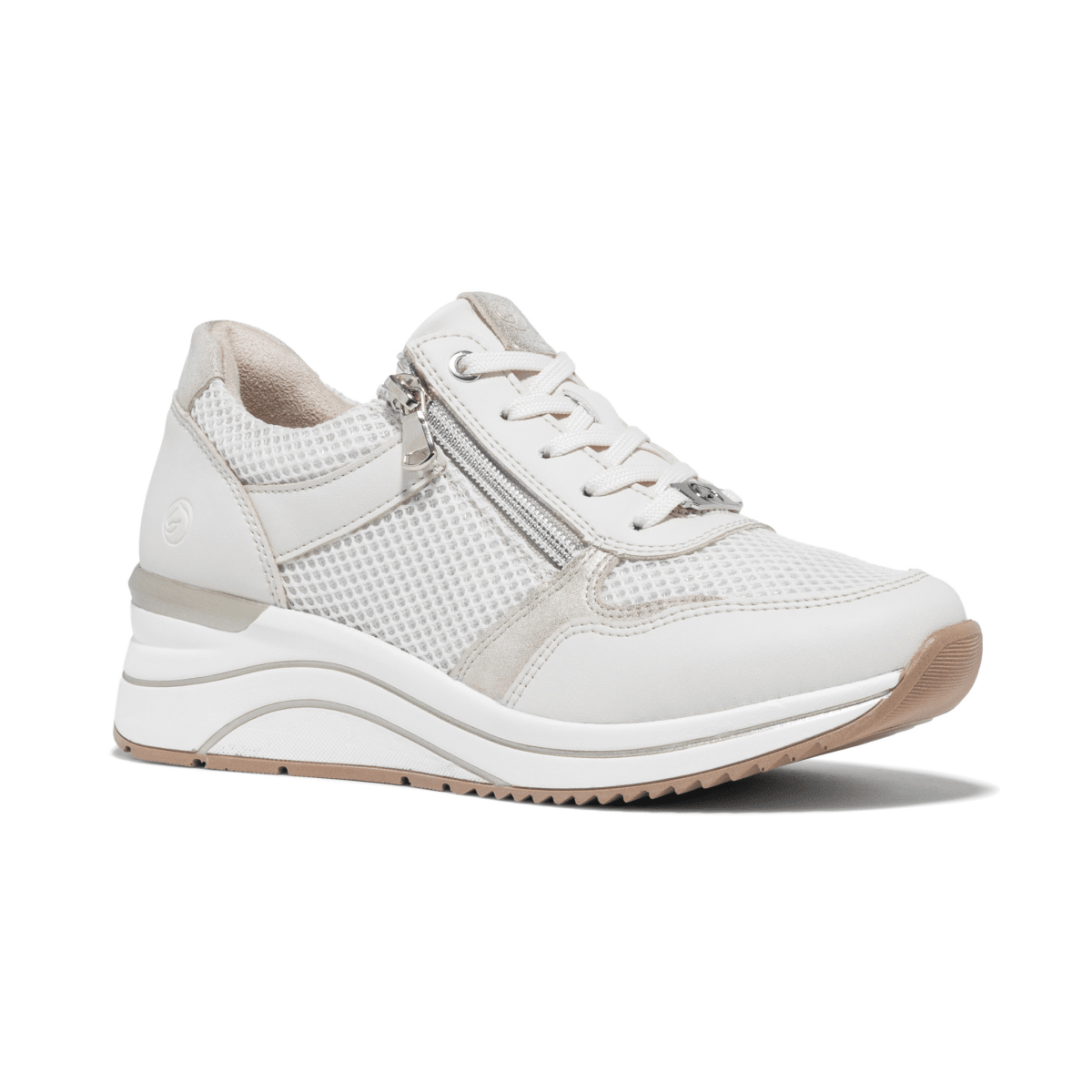 Rieker Women's D0T19 - 60 White Leather - 9028340 - Tip Top Shoes of New York