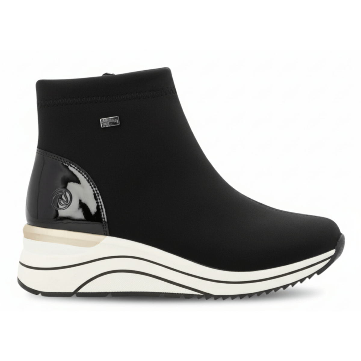 Rieker Women's D0T73 - 03 Black Stretch Waterproof - 9016334 - Tip Top Shoes of New York