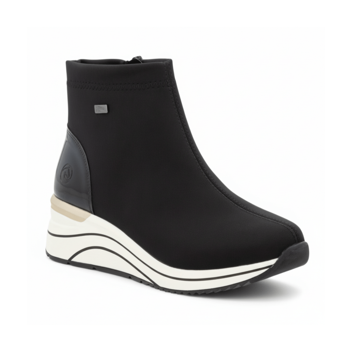 Rieker Women's D0T73 - 03 Black Stretch Waterproof - 9016334 - Tip Top Shoes of New York