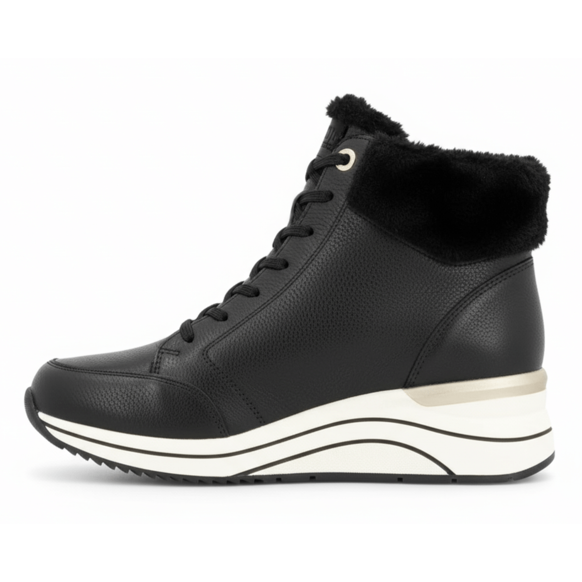 Rieker Women's D0T77 - 02 Eleni Black Leather Waterproof - 9018455 - Tip Top Shoes of New York