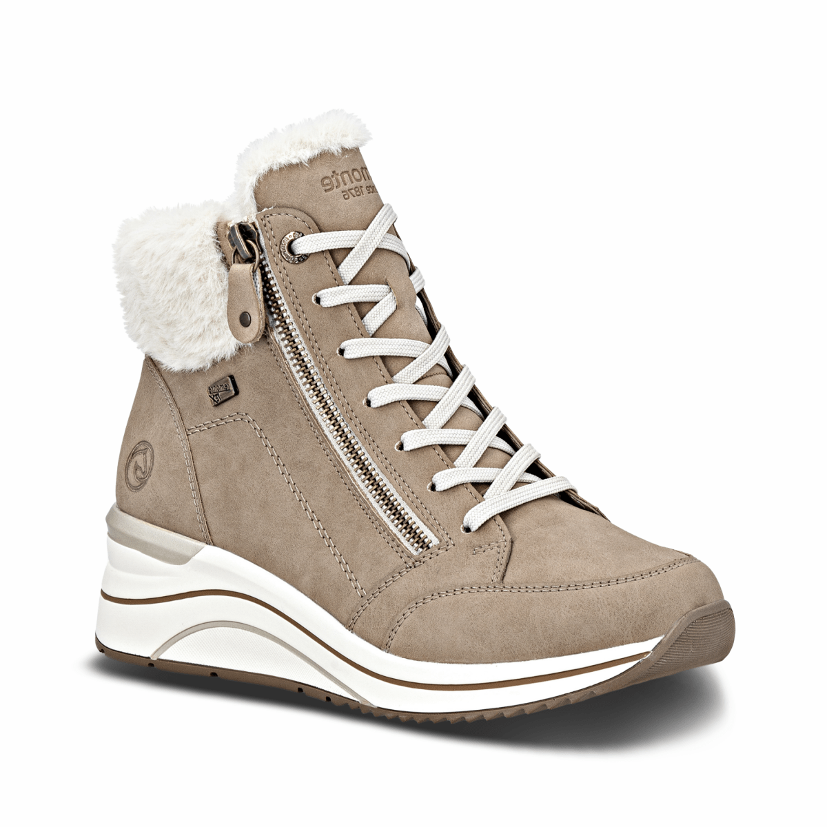 Rieker Women's D0T77 - 20 Camel Leather Waterproof - 9025921 - Tip Top Shoes of New York