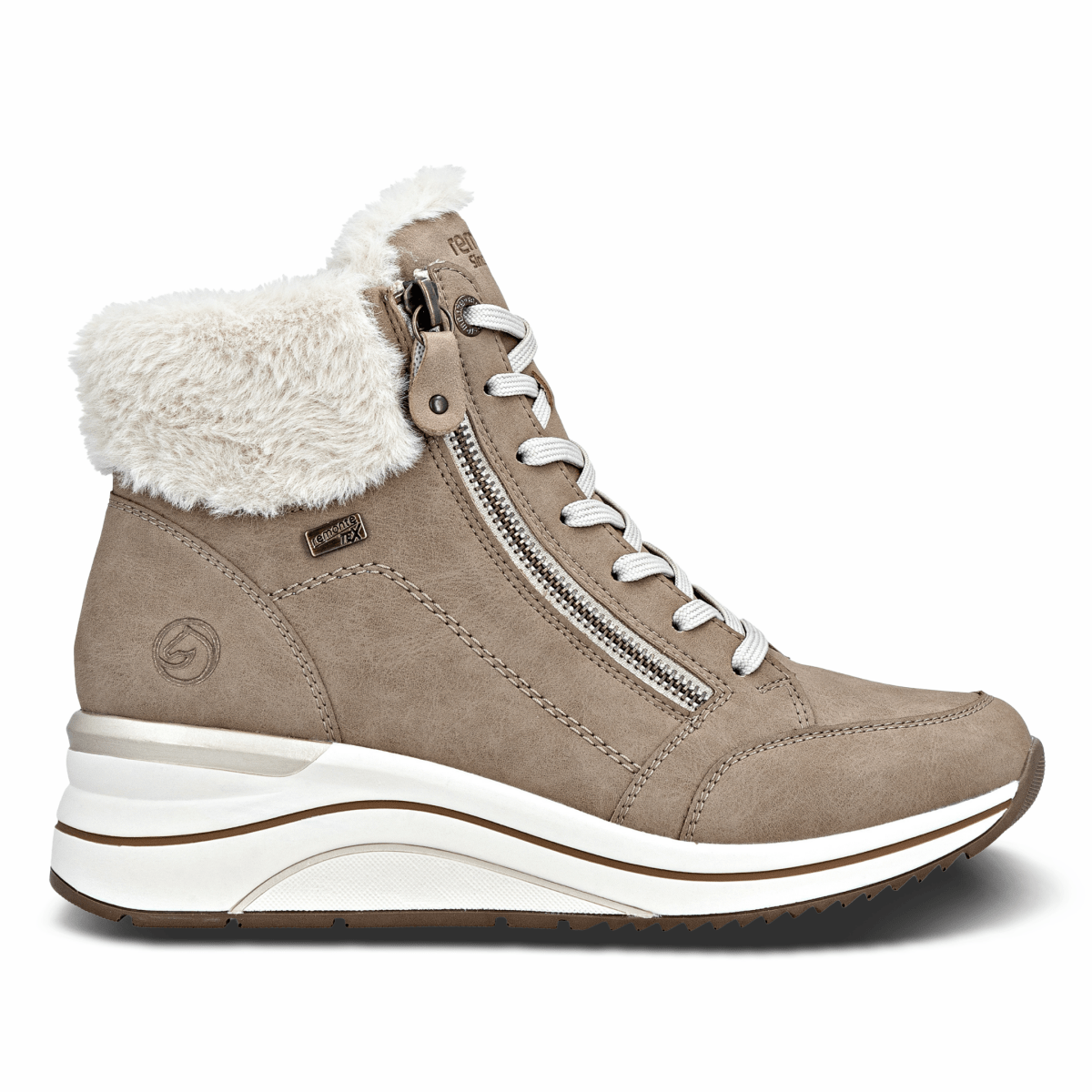 Rieker Women's D0T77 - 20 Camel Leather Waterproof - 9025921 - Tip Top Shoes of New York