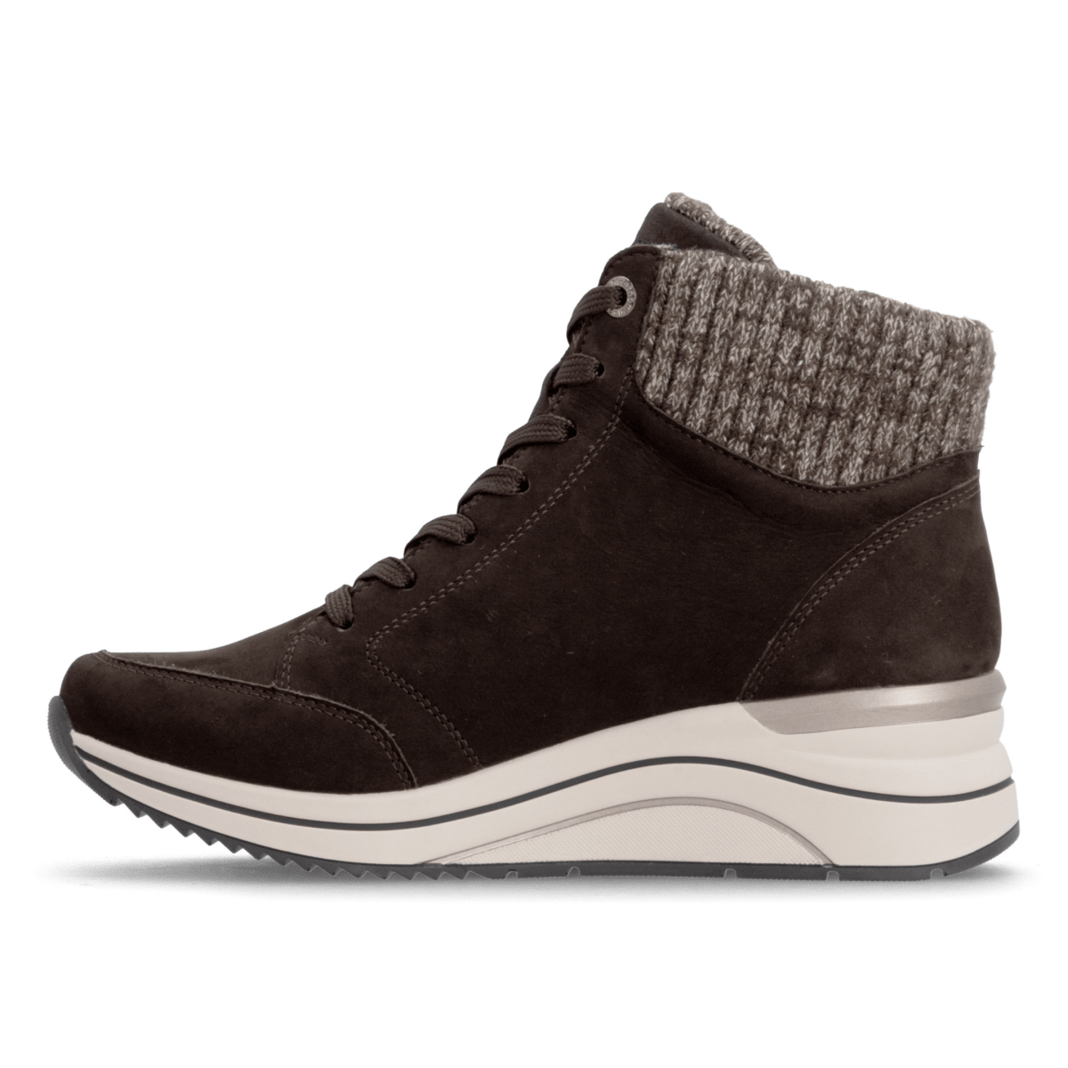 Rieker Women's D0T77-25 Dark Brown/Cream Waterproof - 9034532 - Tip Top Shoes of New York