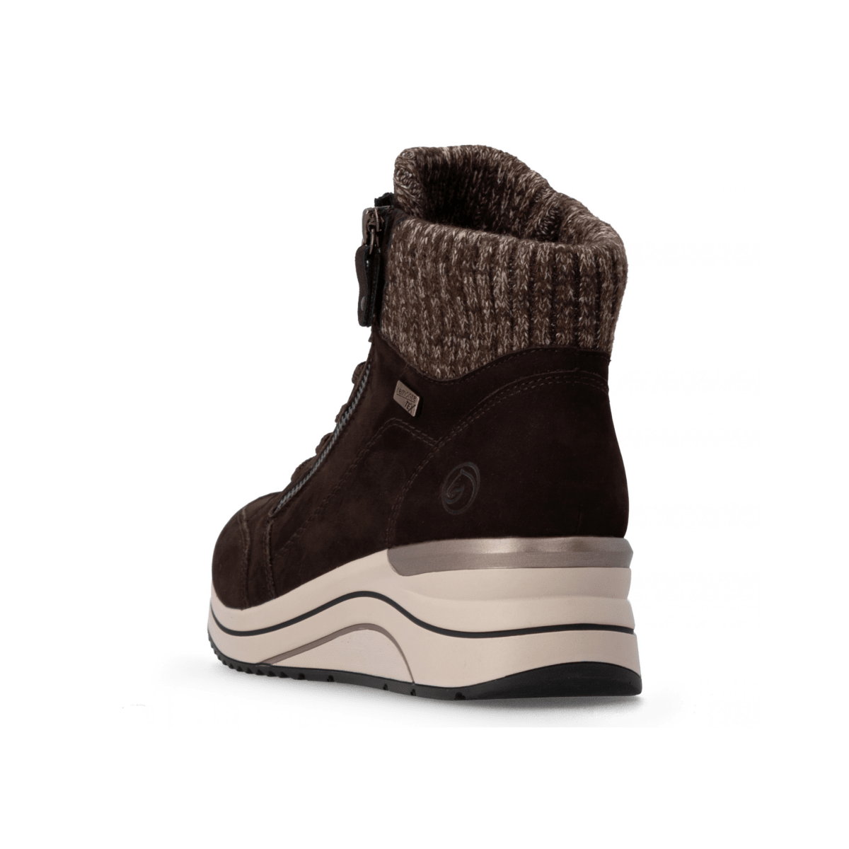 Rieker Women's D0T77-25 Dark Brown/Cream Waterproof - 9034532 - Tip Top Shoes of New York