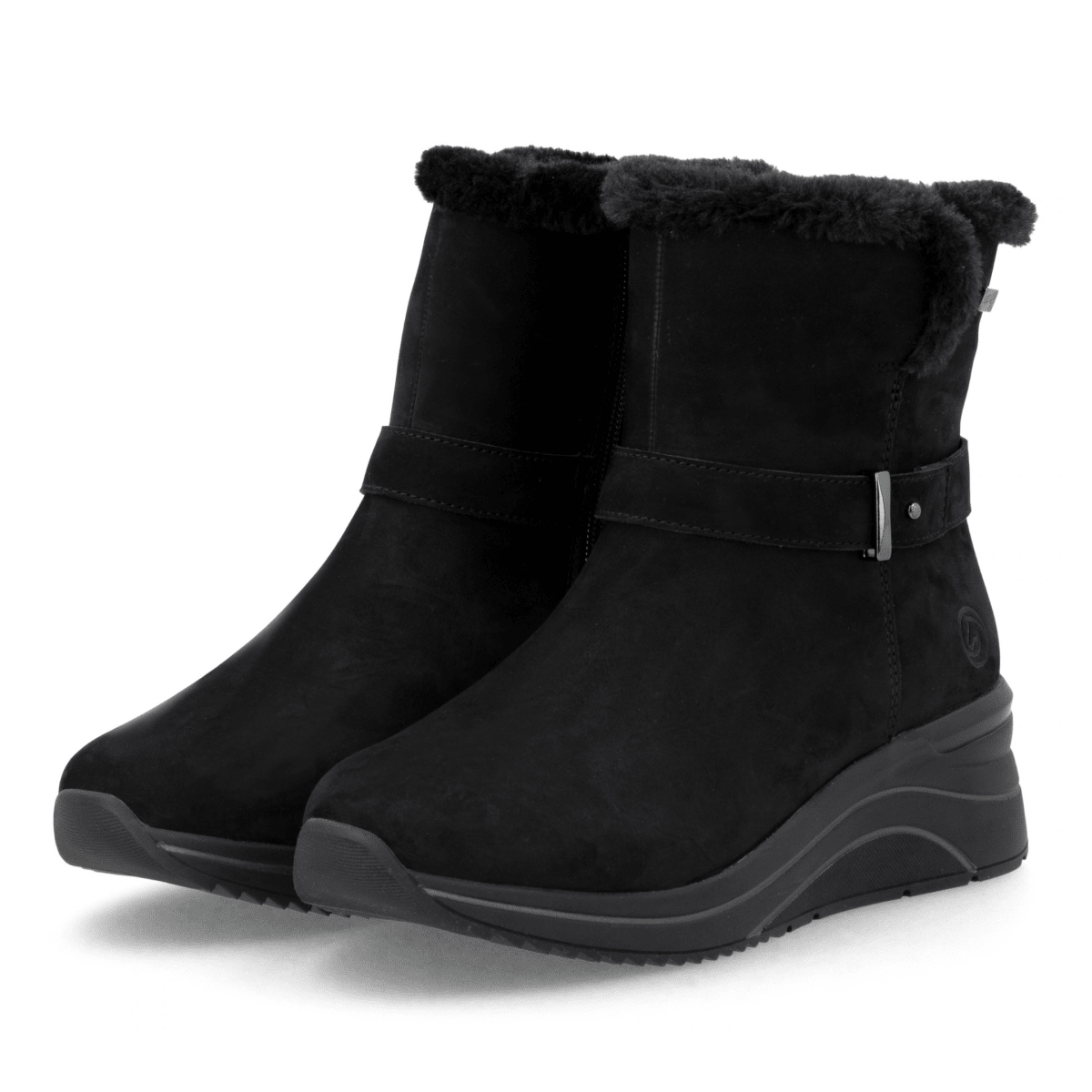 Rieker Women's D0T82-02 Black Suede Waterproof - 9034551 - Tip Top Shoes of New York