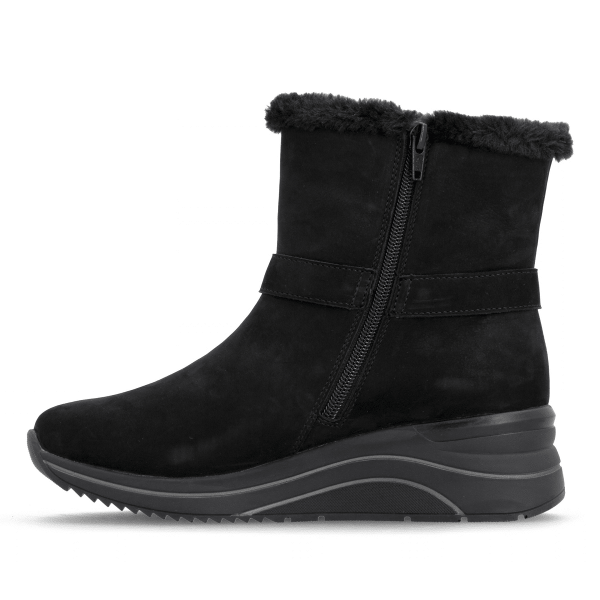 Rieker Women's D0T82-02 Black Suede Waterproof - 9034551 - Tip Top Shoes of New York