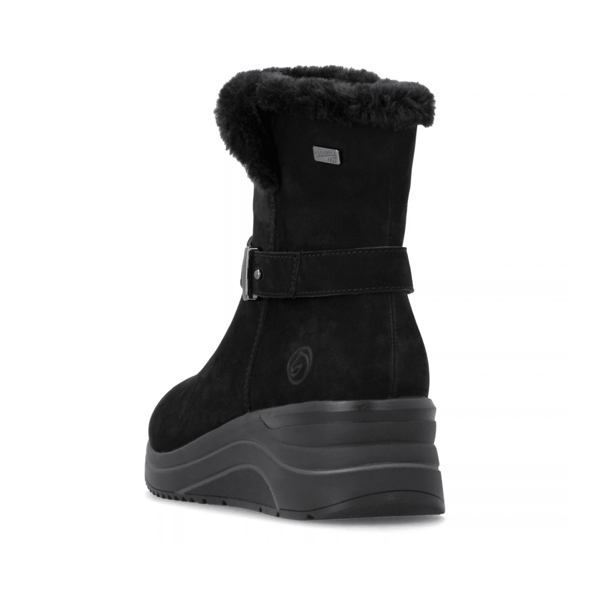 Rieker Women's D0T82-02 Black Suede Waterproof - 9034551 - Tip Top Shoes of New York