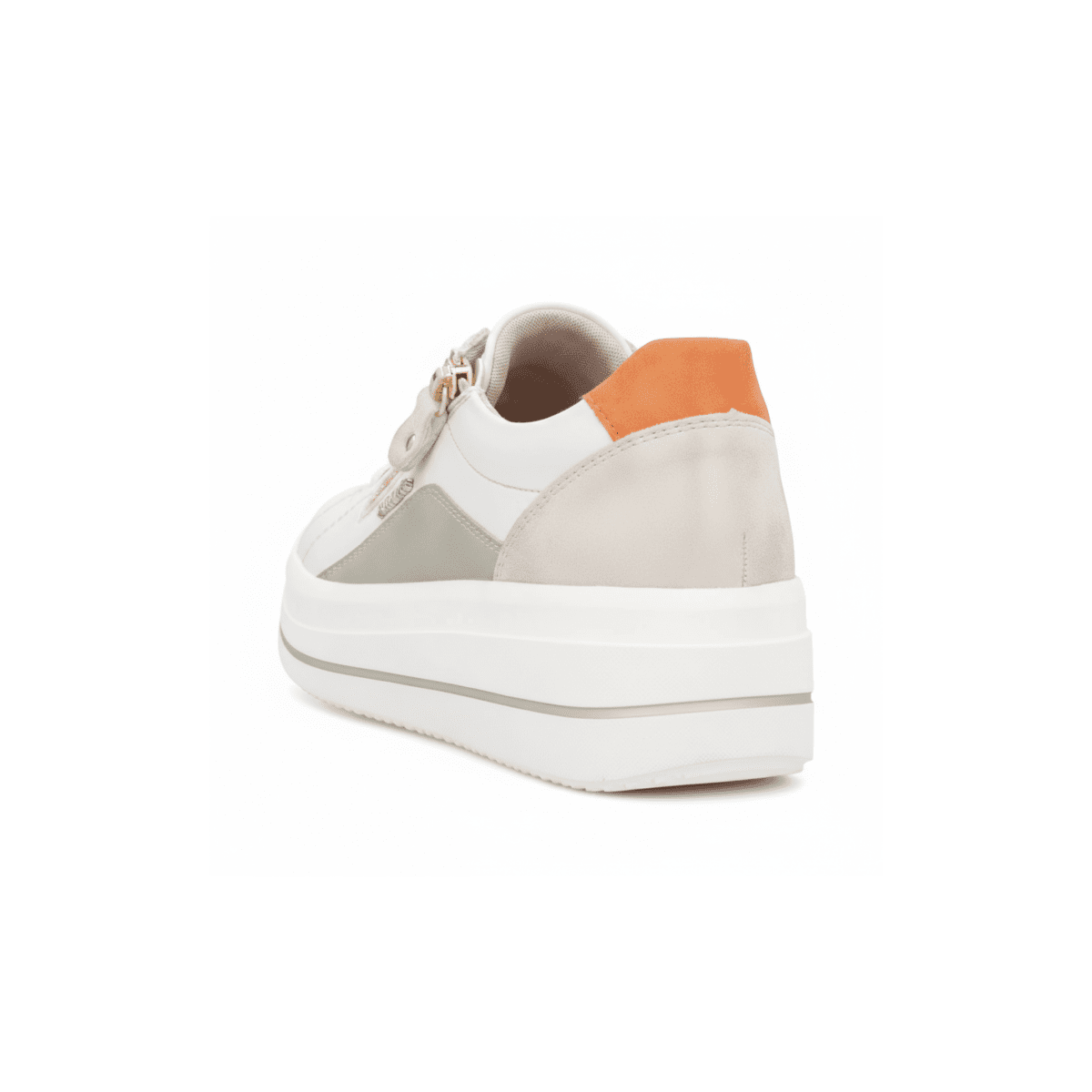 Rieker Women's D1C01 - 81 Julika Off - White/Sage/Shell/Orange Leather - 9028348 - Tip Top Shoes of New York