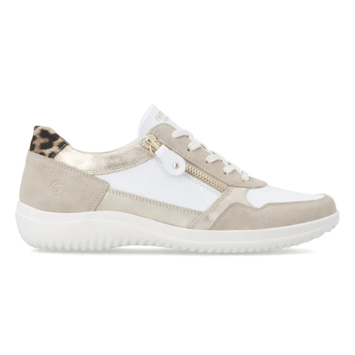 Rieker Women's D1E06 - 82 White/Leopard/Sage - 9028382 - Tip Top Shoes of New York