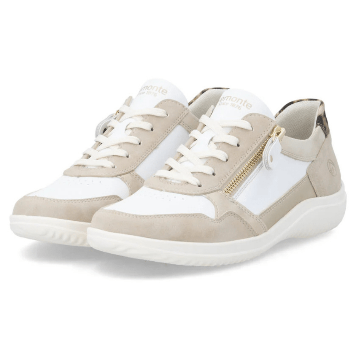 Rieker Women's D1E06 - 82 White/Leopard/Sage - 9028382 - Tip Top Shoes of New York