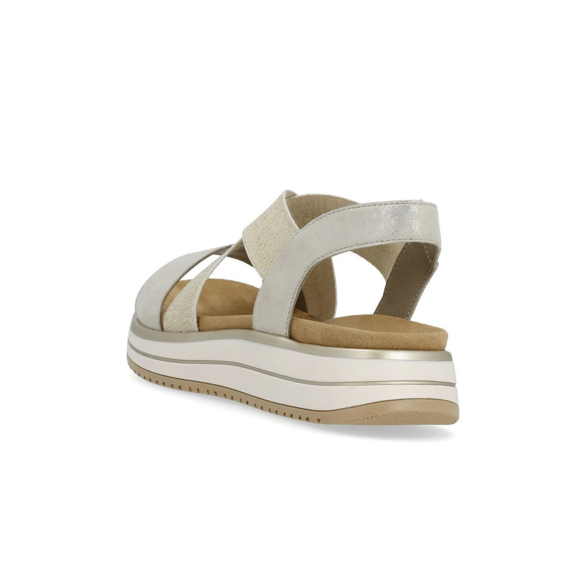 Rieker Women's D1J50 - 90 Jocelyn Shell/Beige/Gold - 9020522 - Tip Top Shoes of New York