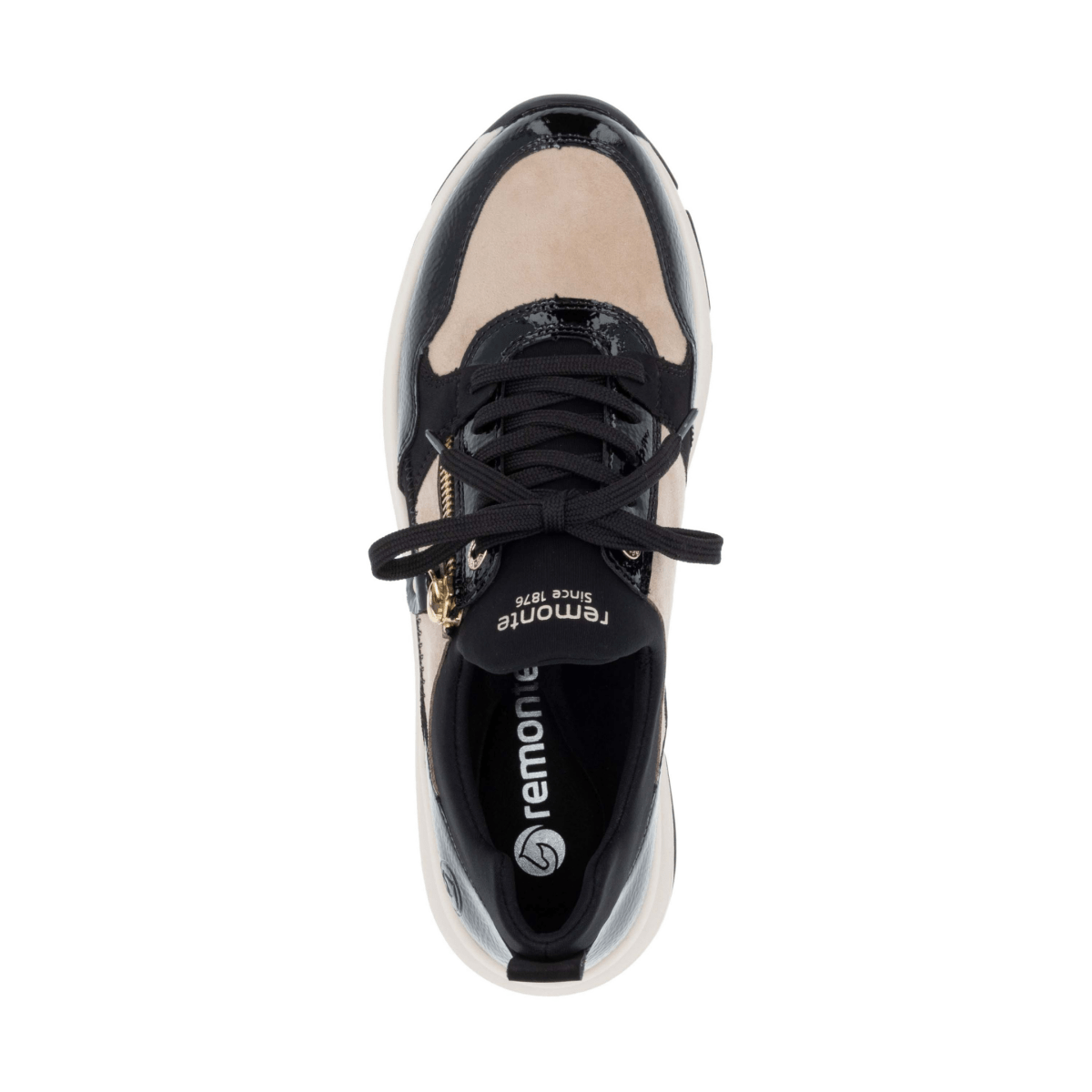 Rieker Women's D1S02 - 04 Black/Bone - 9023710 - Tip Top Shoes of New York