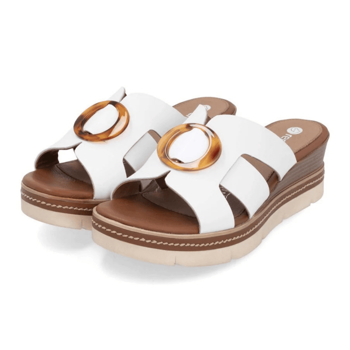 Rieker Women's D2L52 - 80 Jerilyn White Leather - 9020576 - Tip Top Shoes of New York