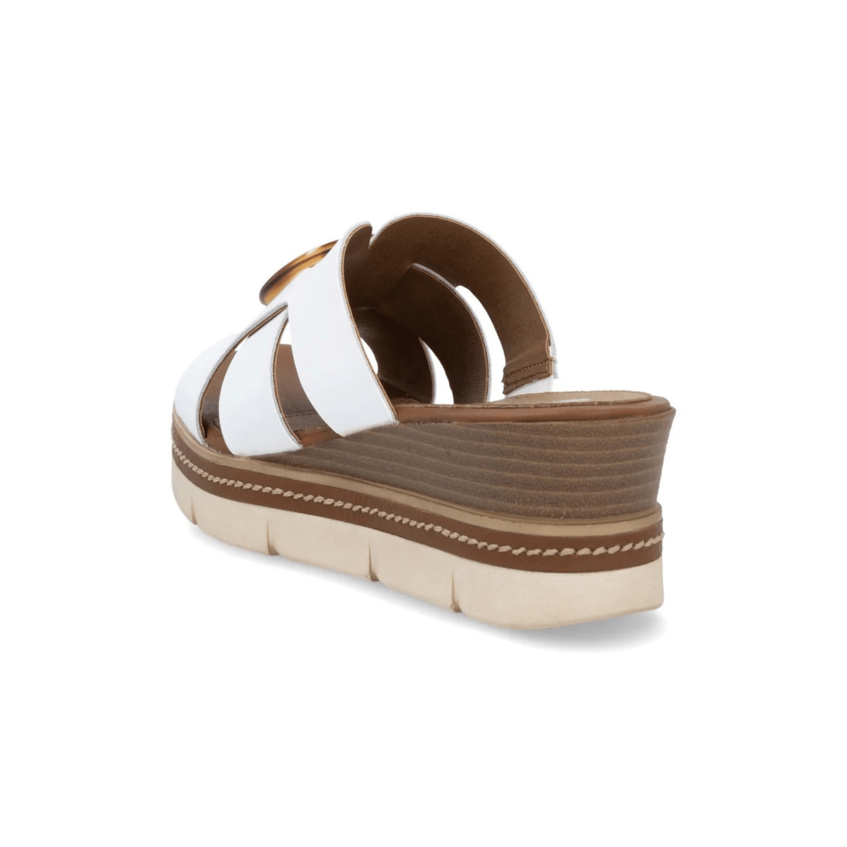 Rieker Women's D2L52 - 80 Jerilyn White Leather - 9020576 - Tip Top Shoes of New York