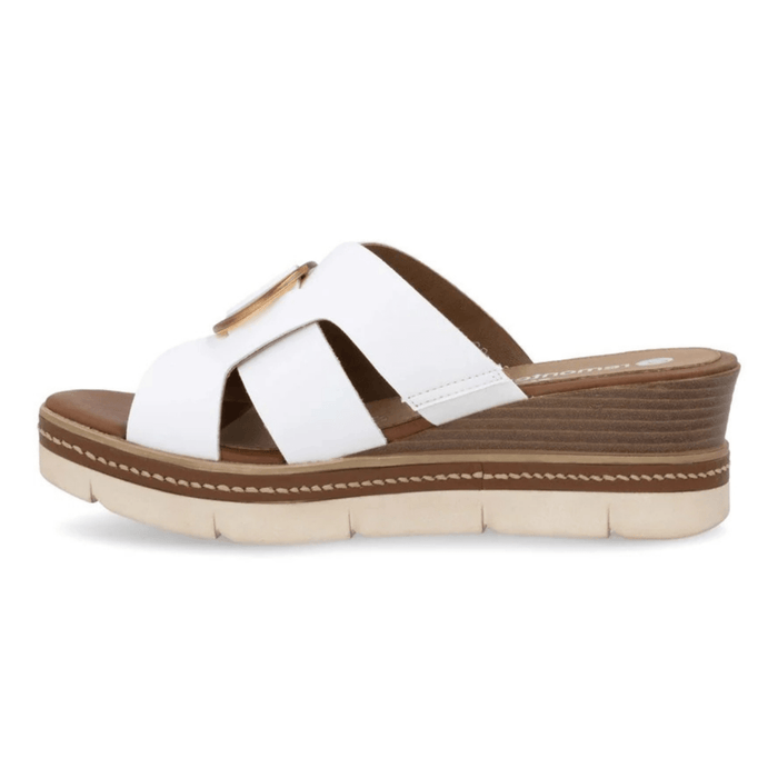 Rieker Women's D2L52 - 80 Jerilyn White Leather - 9020576 - Tip Top Shoes of New York