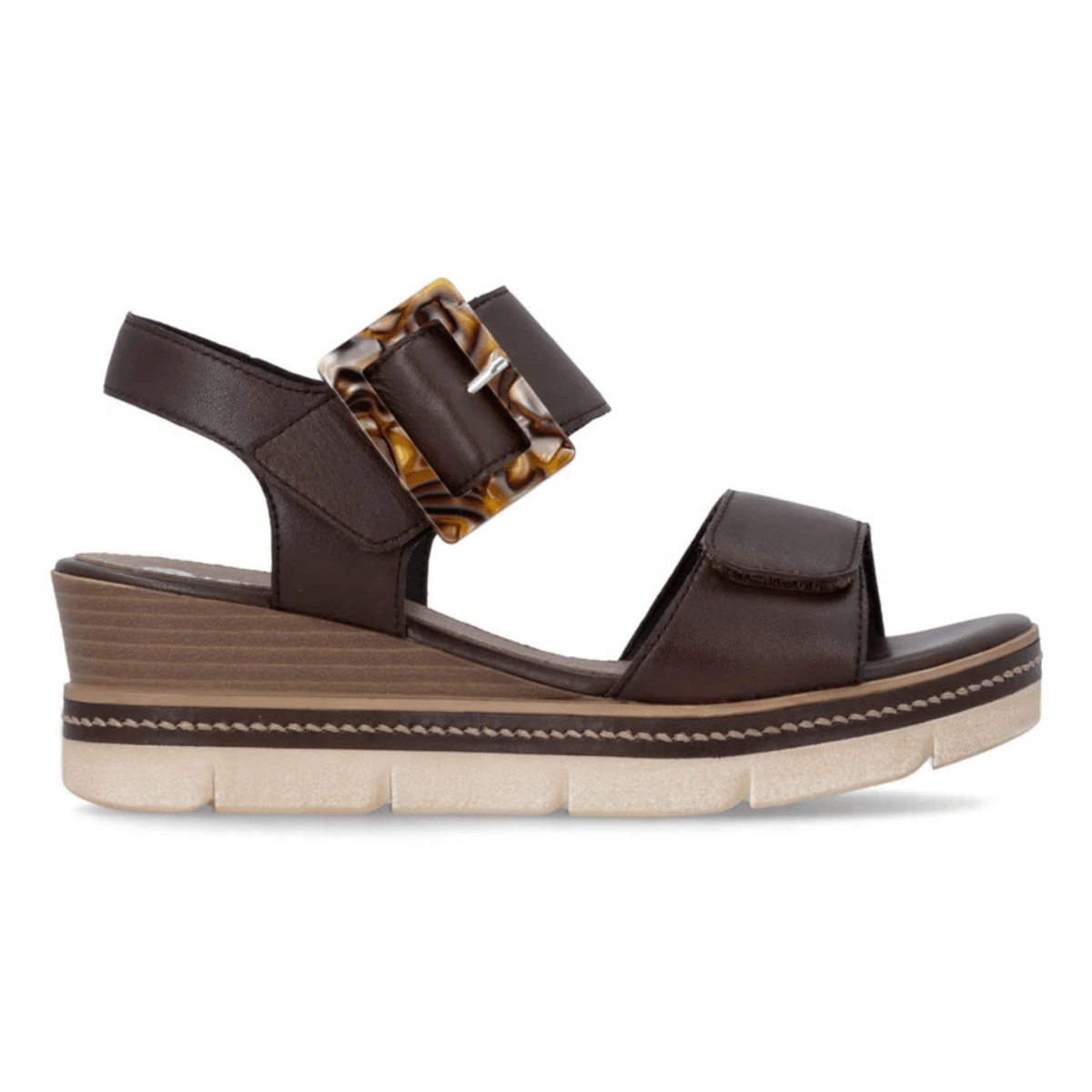 Rieker Women's D2L53 - 25 Jerilyn Moro/Brown Leather - 9032021 - Tip Top Shoes of New York