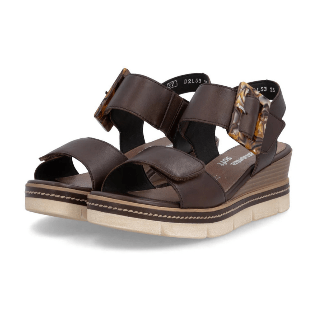 Rieker Women's D2L53 - 25 Jerilyn Moro/Brown Leather - 9032021 - Tip Top Shoes of New York