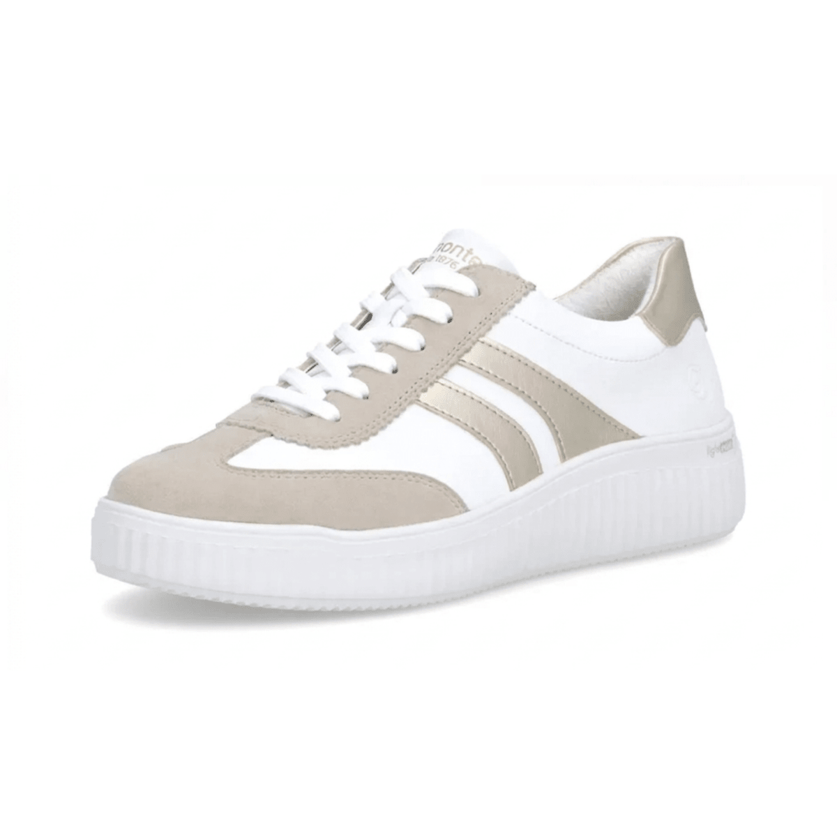 Rieker Women's D3E00 - 80 Gold/White Nubuck - 9028419 - Tip Top Shoes of New York